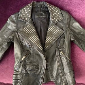 ALL SAINTS leather Rocher jacket
